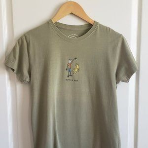 Have a ball. Life is good T-shirt for women